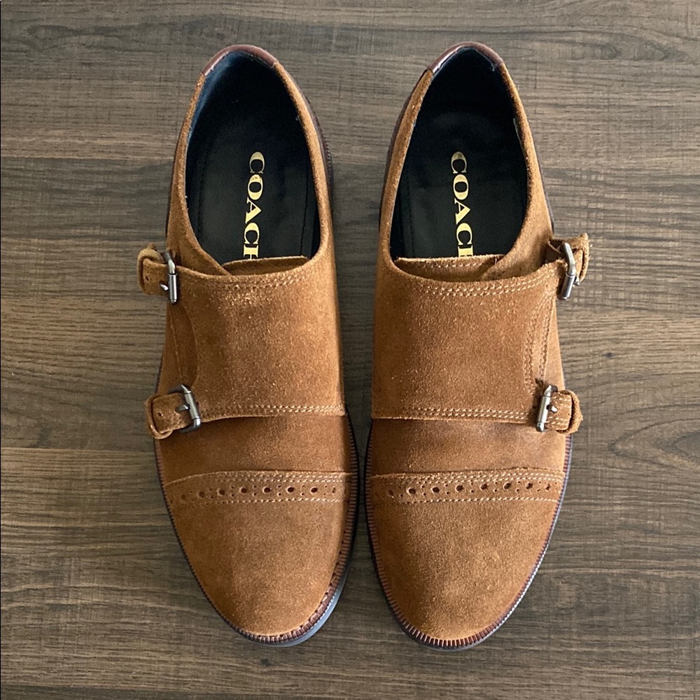 Coach Vintage Monk Strap Oxfords Dress Shoes 9 D